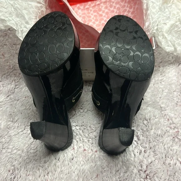 Coach Jodey Suede Clogs - Like New - Picture 6 of 8